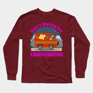 Here's wishing you a Groovy Christmas Long Sleeve T-Shirt